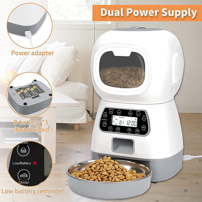 3.5L Elf Pet Feeder Wifi Automatic Feeder APP Smart Pet Feeder