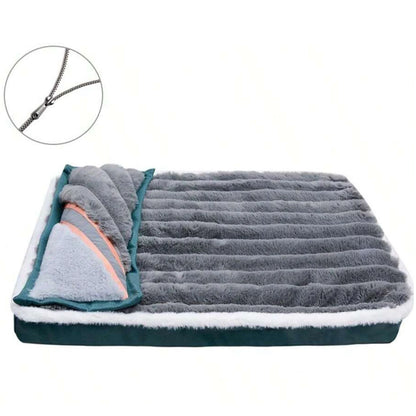 Dog Bed Mat with Zipper Remolvable Pet Mattress for Dog Sleeping Mat Washable Dog Mattress Pet Pad Cushion for Small Medium Pet